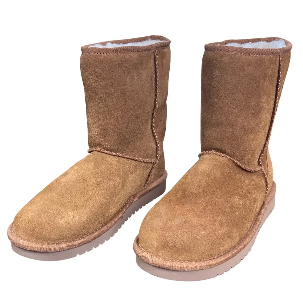 Koolaburra by UGG Short Classic Faux Fur Lined Suede Boots Size 7